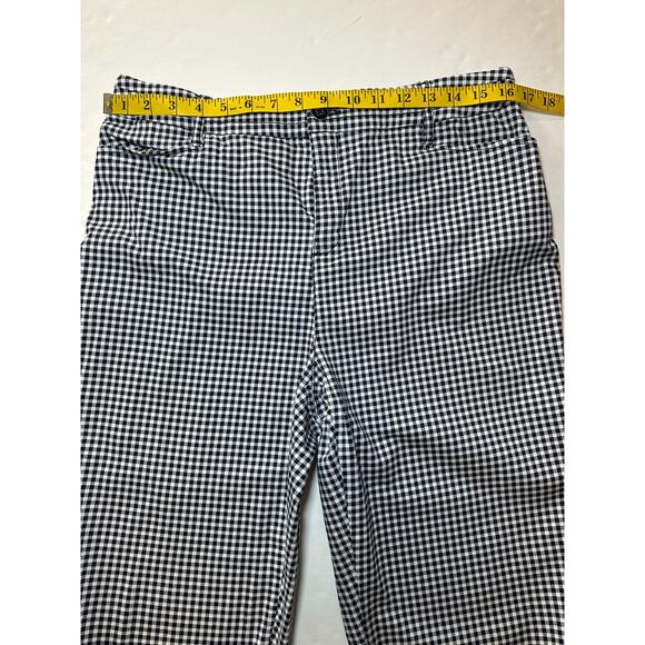 Intro Love The Fit Women’s Size 10 Black White Check Comfort Waist Stretch Ankle - Picture 4 of 8